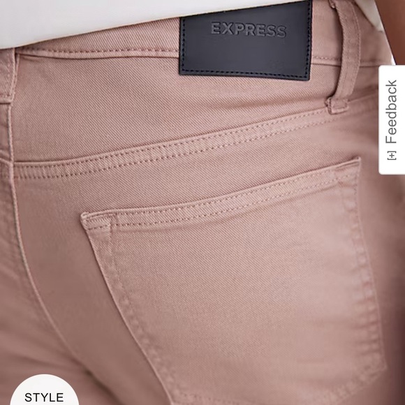 Men’s Express Dusty Rose Jeans Athletic Slim, Hyper Stretch NWT - Picture 3 of 4